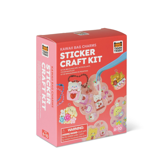Tiger Tribe -  Sticker Craft Kit | Kawaii Bag Charms