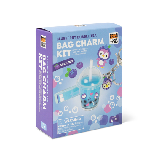 Tiger Tribe - Bag Charm Kit | Blueberry Bubble Tea