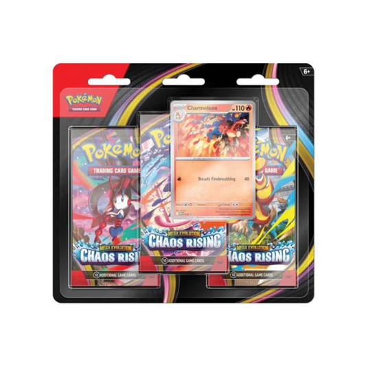 Pokemon TCG: Mega Evolution - Chaos Rising Three Booster Blister