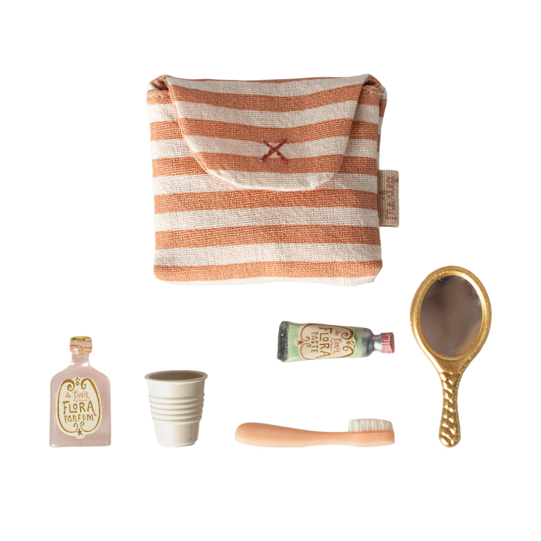 Maileg Toothbrush Set Mouse Coral