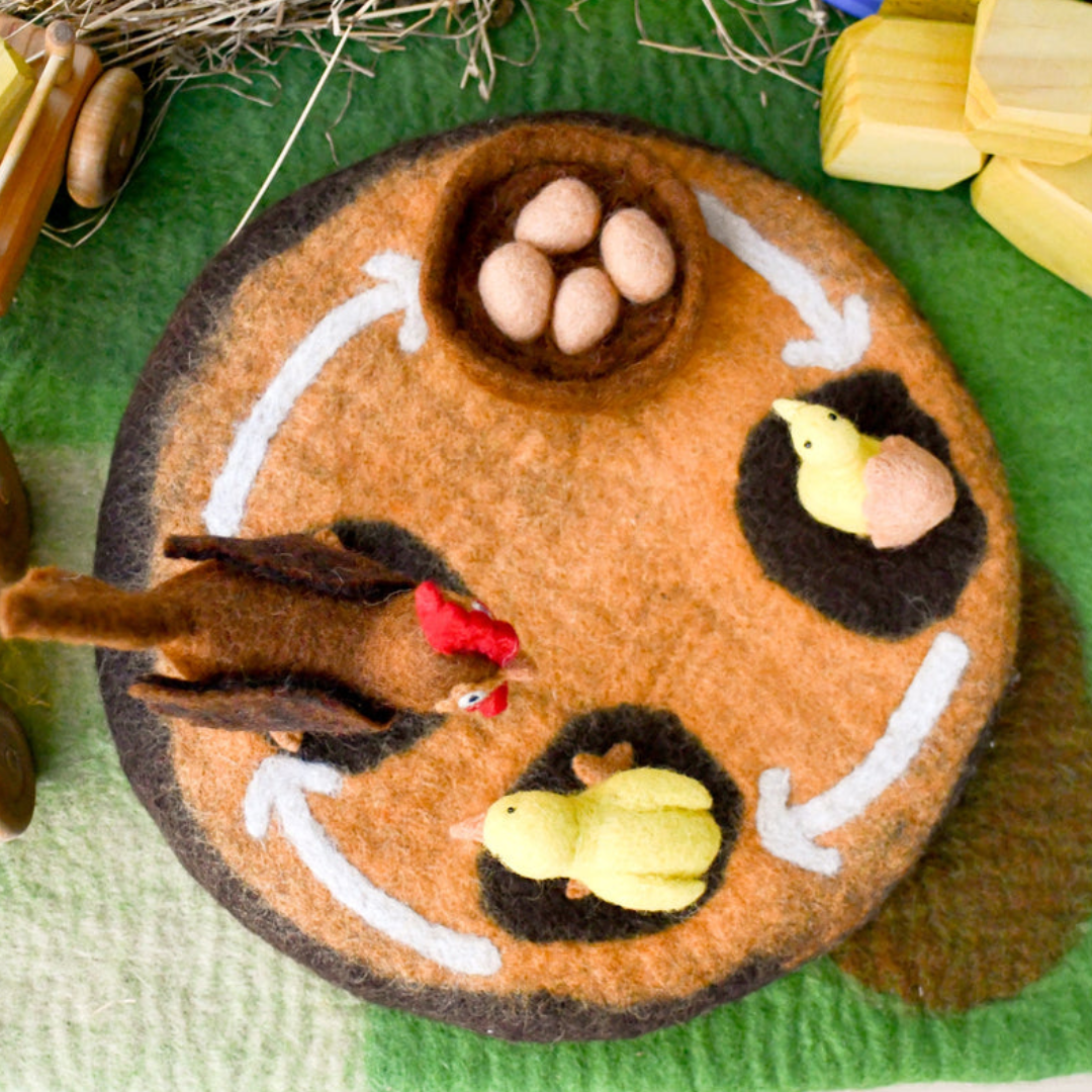 Tara Treasures - Lifecycle of a Chicken Felt Toys