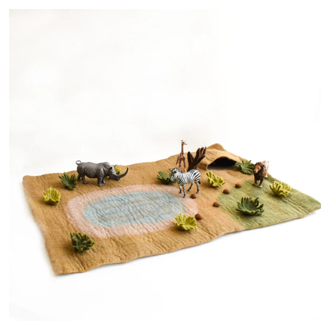 Tara Treasures - Large Safari Play Mat Playscape