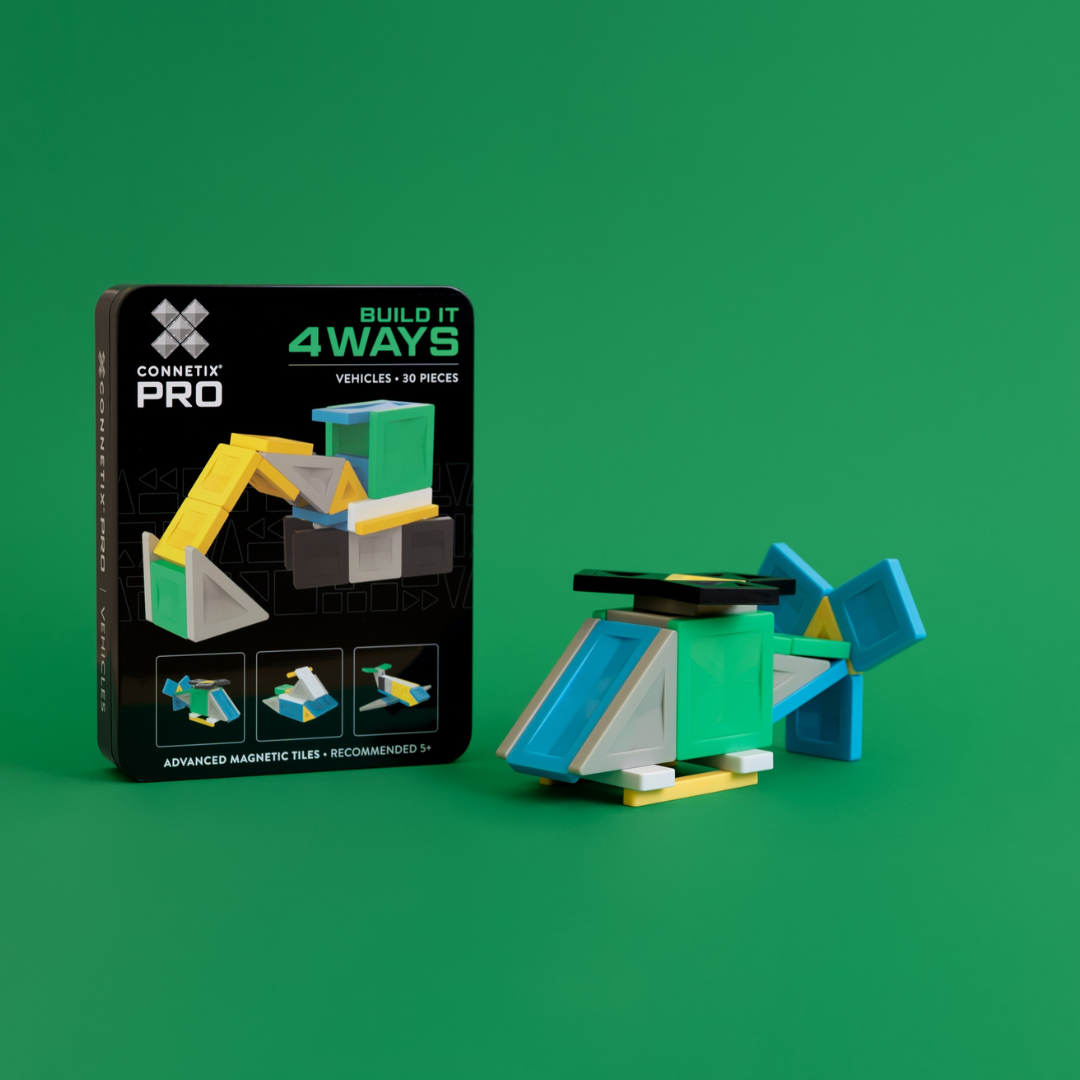 Connetix Tiles 30 Piece PRO Build It 4 Ways - Vehicles