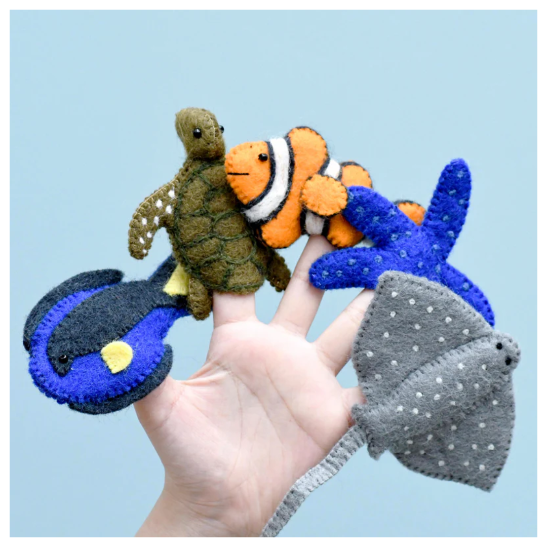 Tara Treasures - Australian Coral Reef Under the Sea -Finger Puppet Set