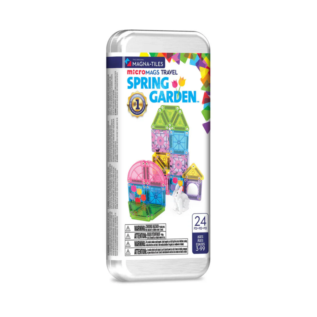 Magna-Tiles - MicroMAGS - Spring Garden 24 Piece Travel Set