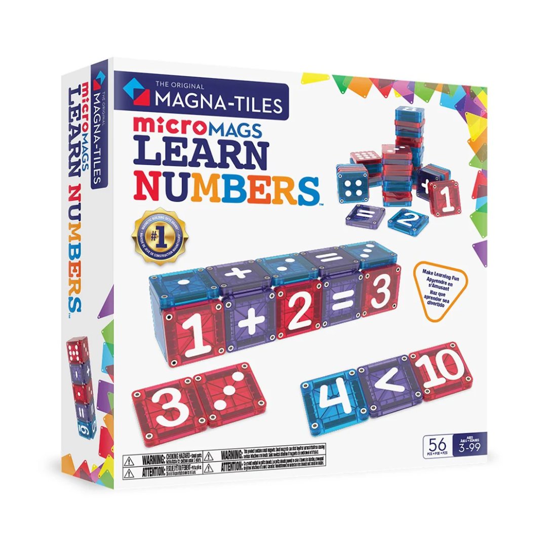 Magna-Tiles - MicroMAGS - Learn Numbers