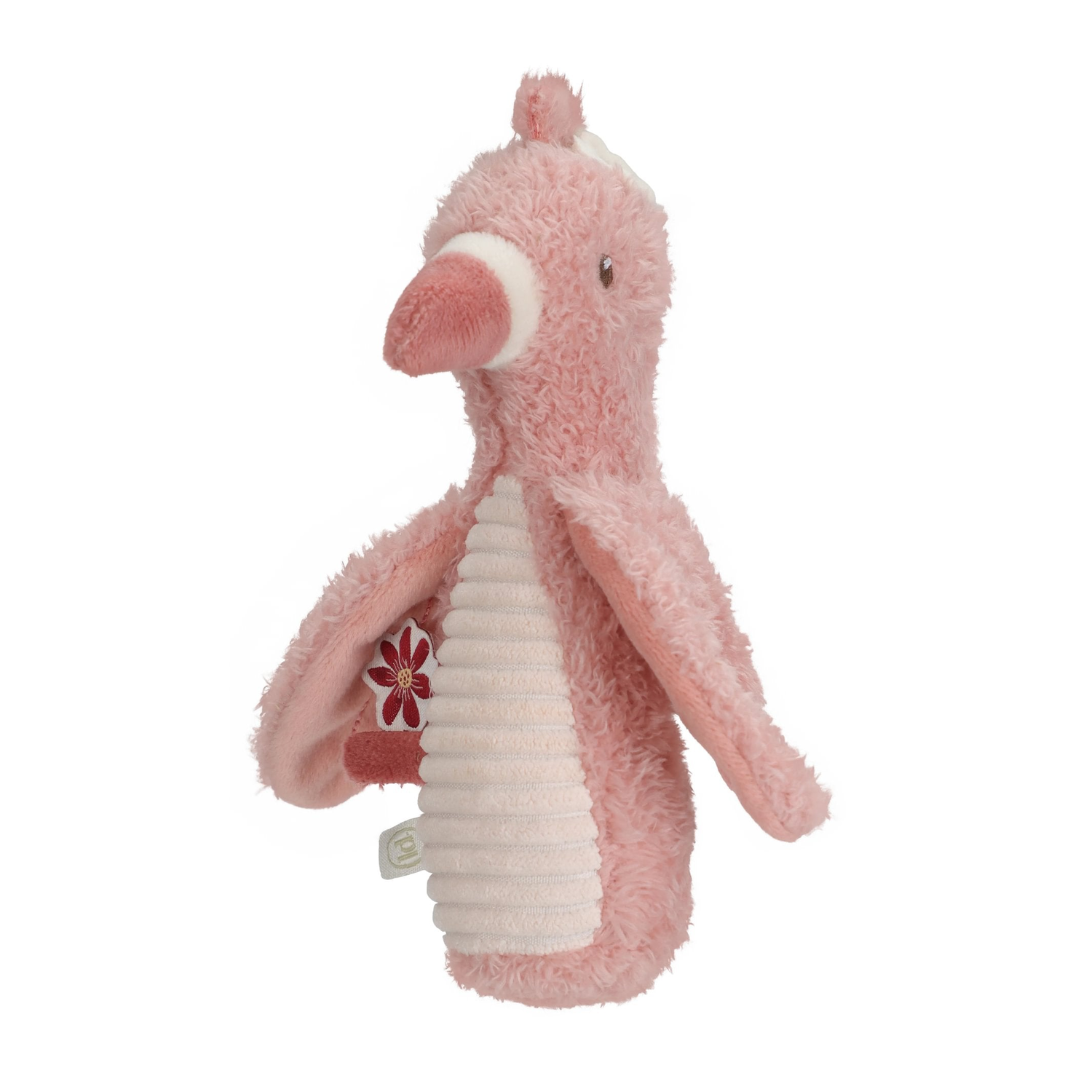 Little Dutch - Safari Friends | Squeaker with Rattle Flamingo