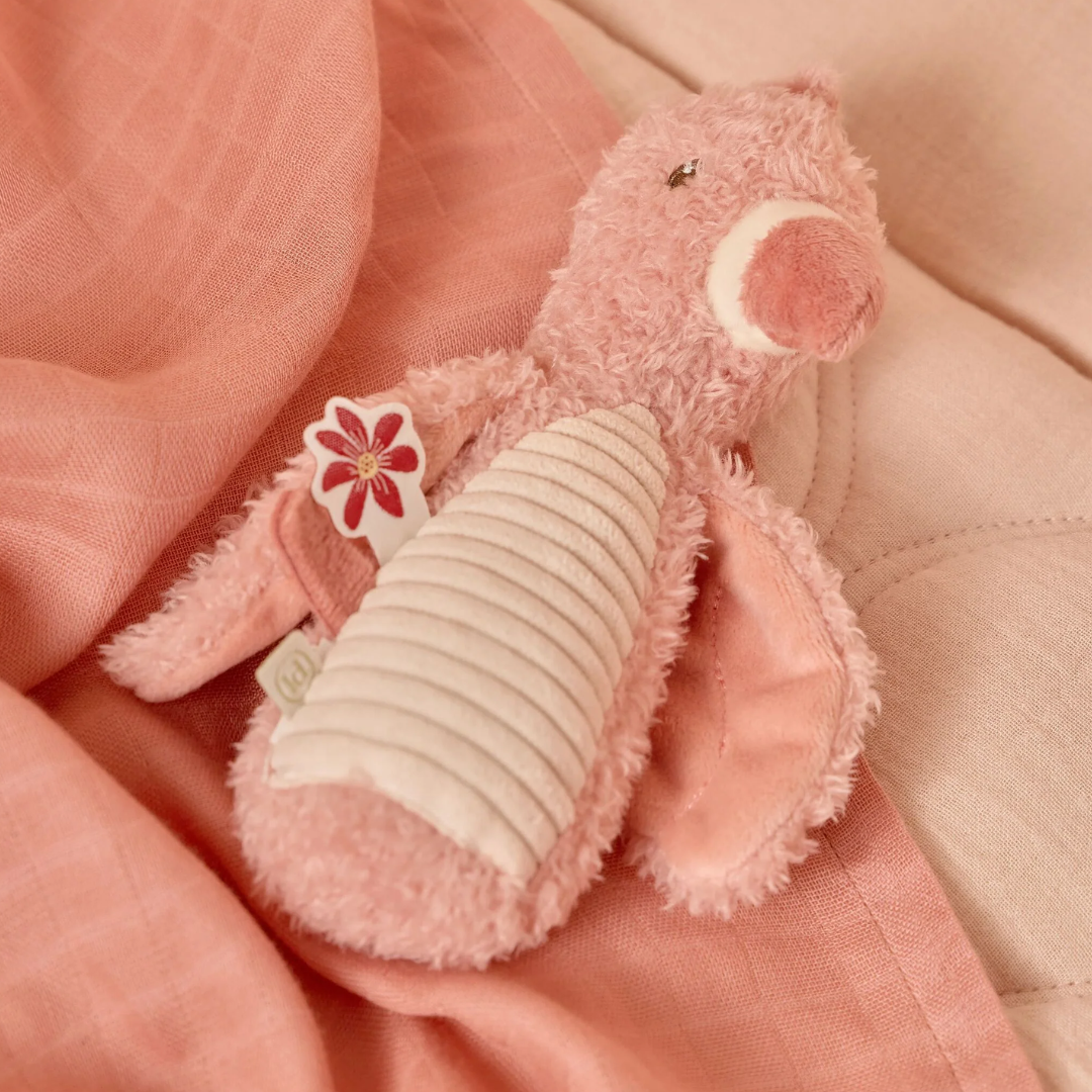 Little Dutch - Safari Friends | Squeaker with Rattle Flamingo