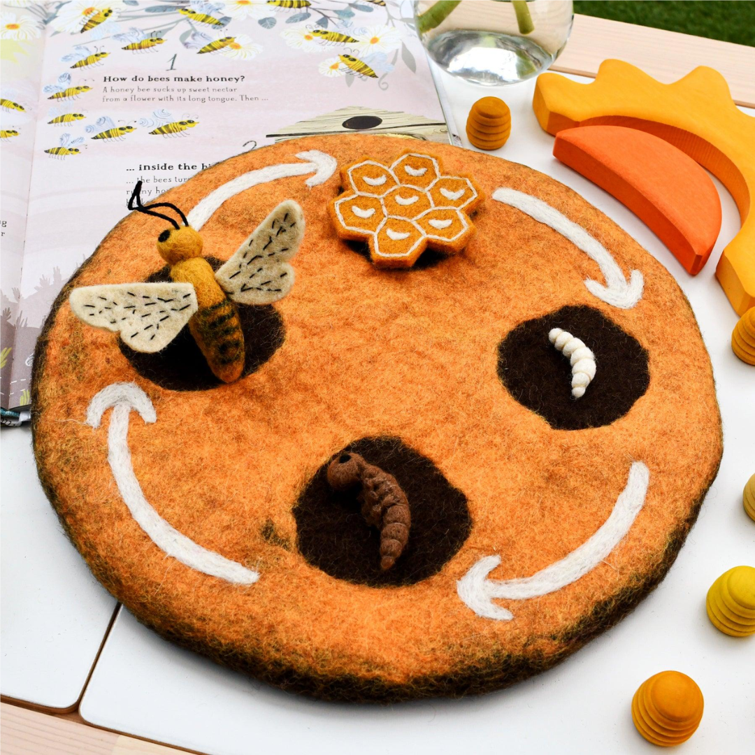 Tara Treasures - Lifecycle of a Honey Bee Felt Toys