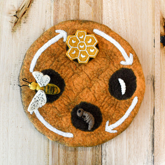 Tara Treasures - Lifecycle of a Honey Bee Felt Toys