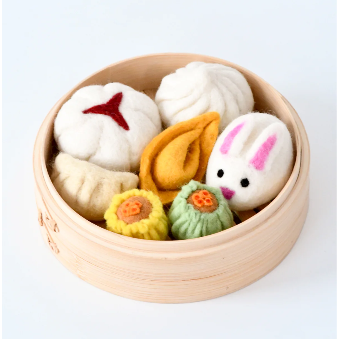 Tara Treasures - Felt Dim Sum Yum Cha Play Food Set