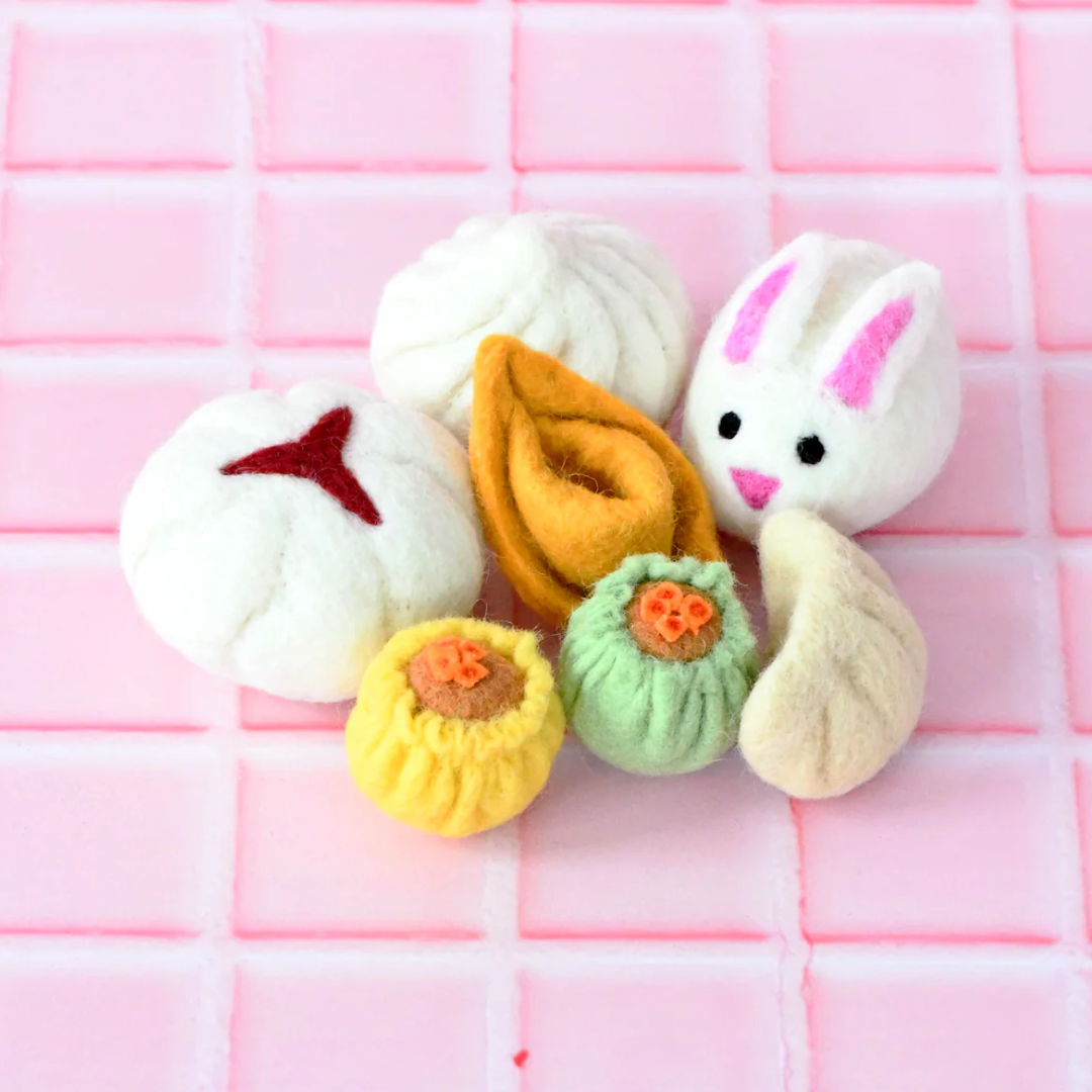 Tara Treasures - Felt Dim Sum Yum Cha Play Food Set