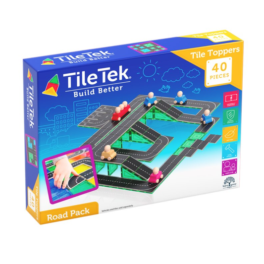 TileTek - 40 Piece Tile Topper | Road Pack