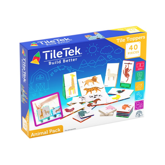 TileTek - 40 Piece Tile Topper | Animal Pack