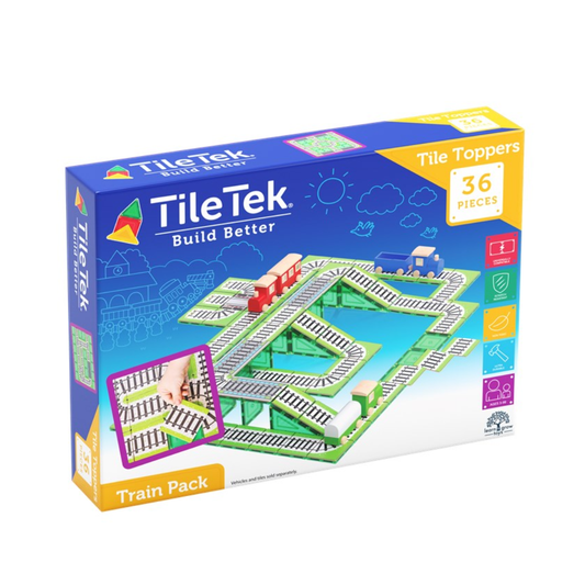TileTek - 36 Piece Tile Topper | Train Pack