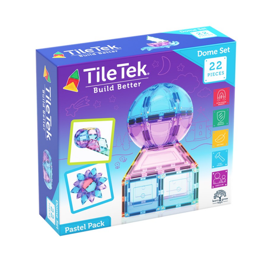 TileTek - 22 Piece Pastel Dome Tiles Set