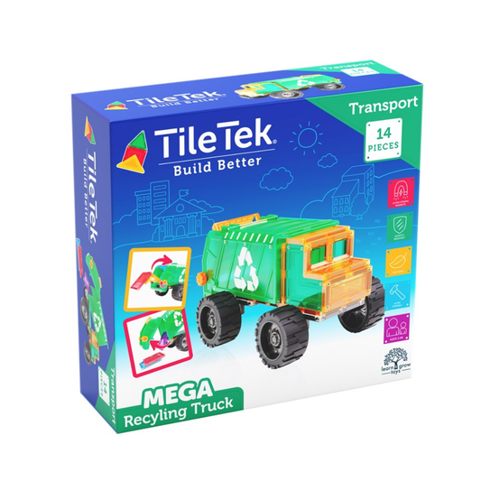 TileTek - 14 Piece Mega Recycling Truck Set