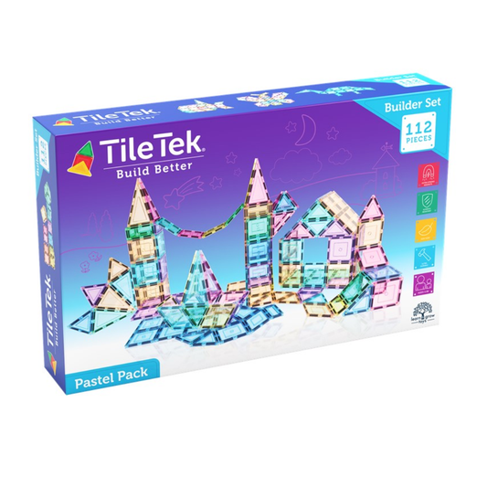 TileTek - 112 Piece Pastel Builders Set