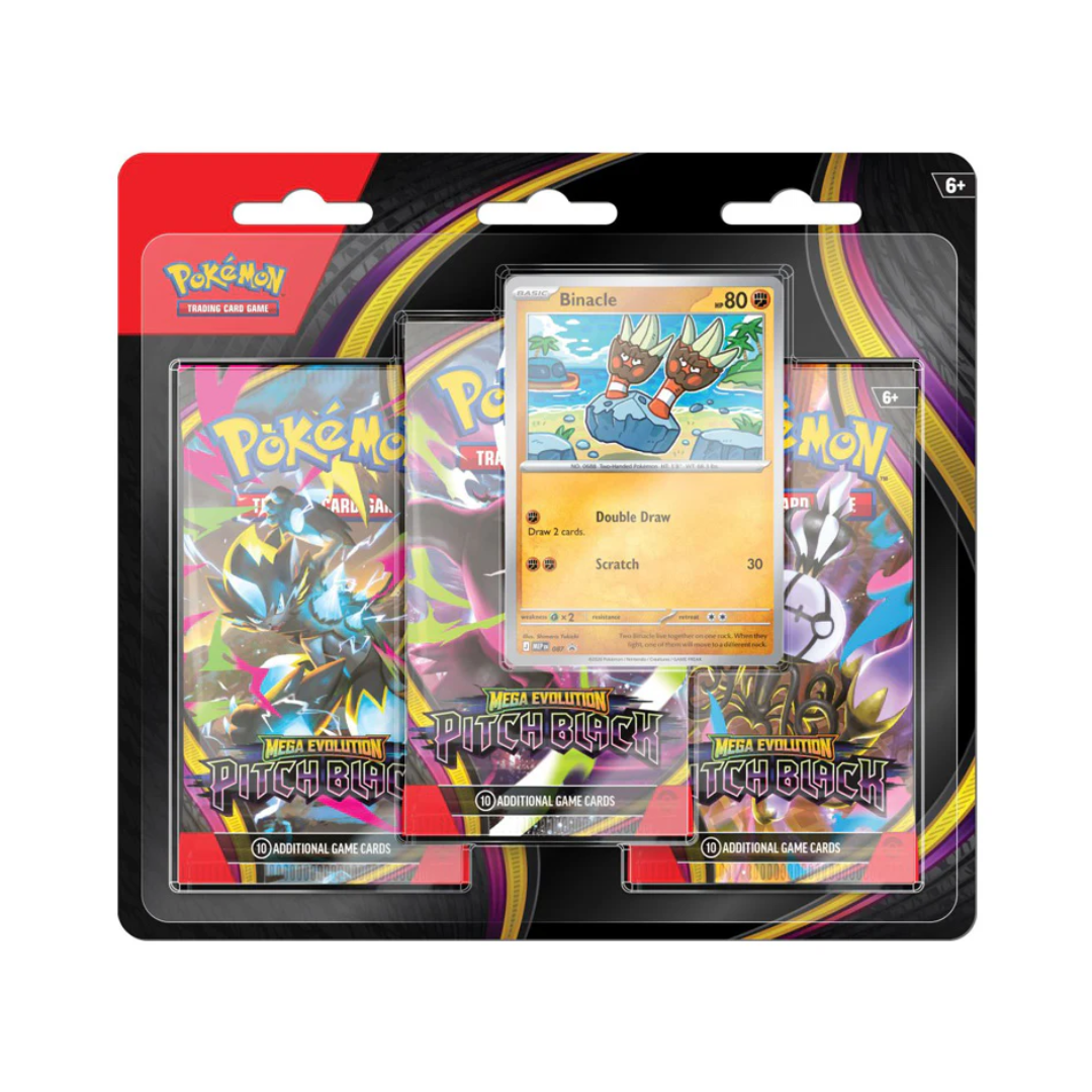 Pokemon TCG: Mega Evolution - Pitch Black Three Booster Blister
