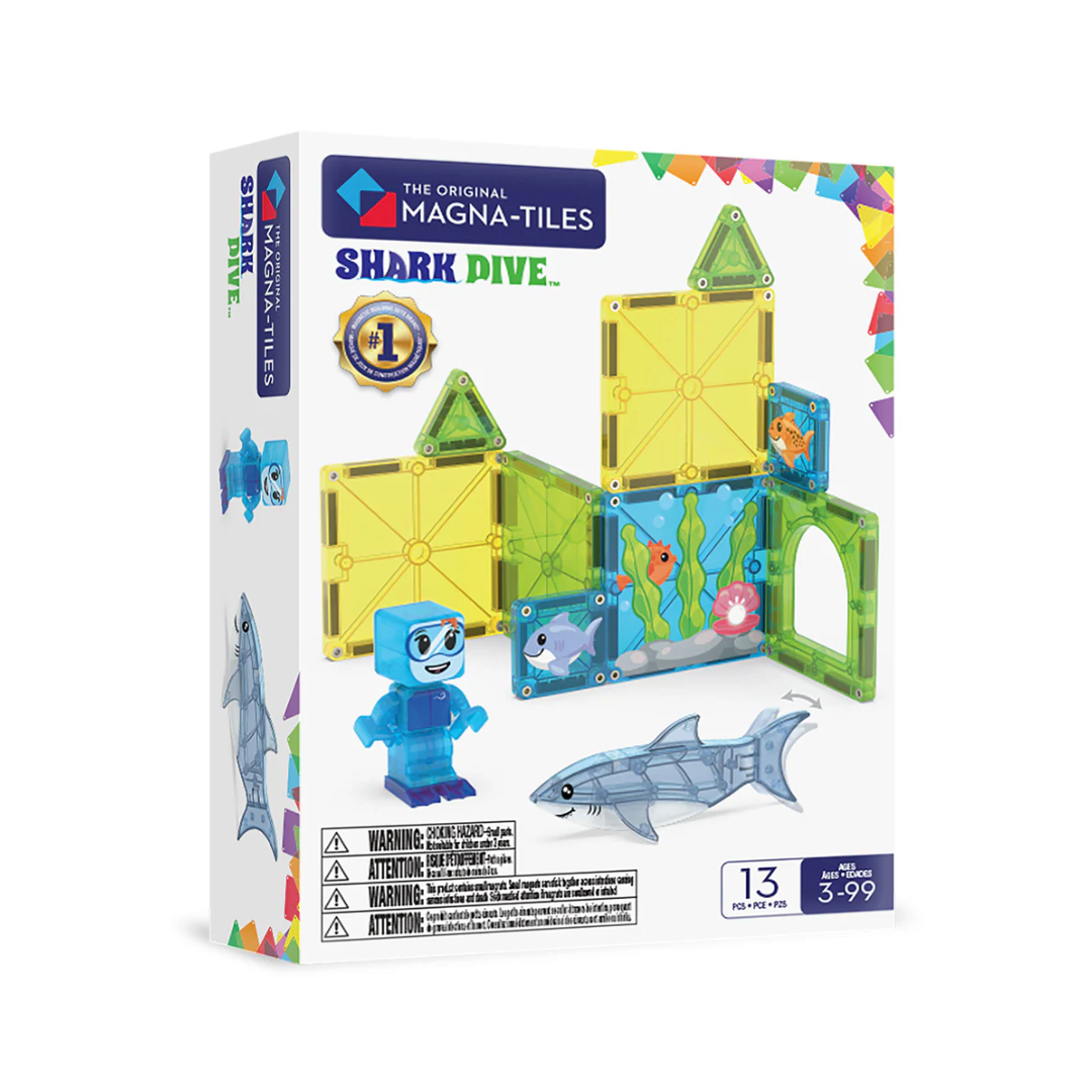 Magna-Tiles Shark Dive - 13 Piece Set