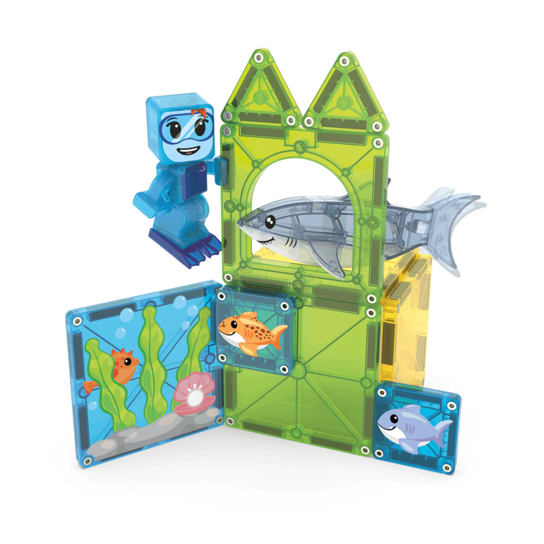 Magna-Tiles Shark Dive - 13 Piece Set