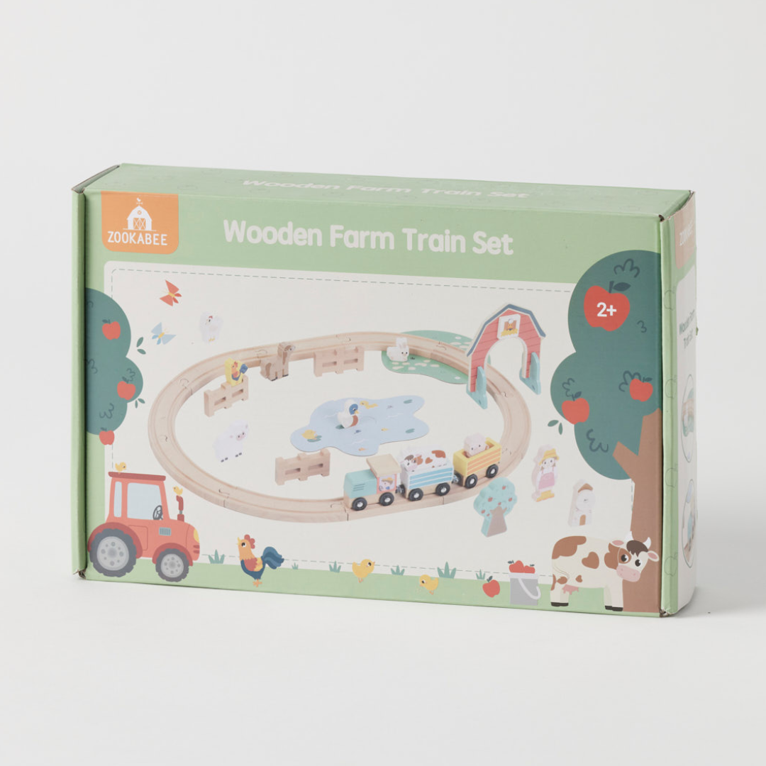 Zookabee - Wooden Farm Fun Train Set