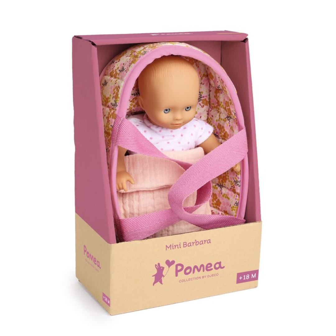 Djeco 20cm Pomea Machine Washable Barbara Mini Soft Doll