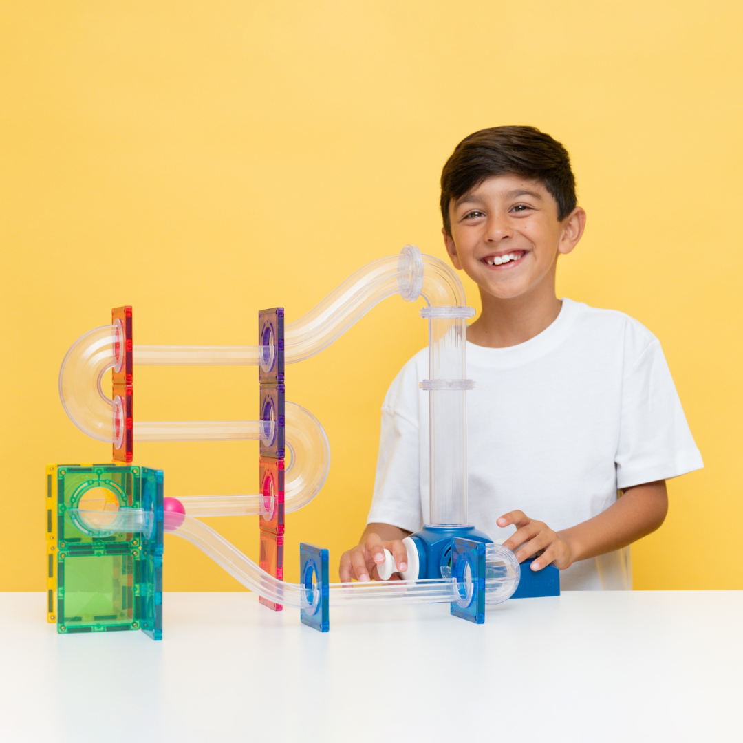 Connetix Tiles 47 Piece Ball Run Launcher Pack