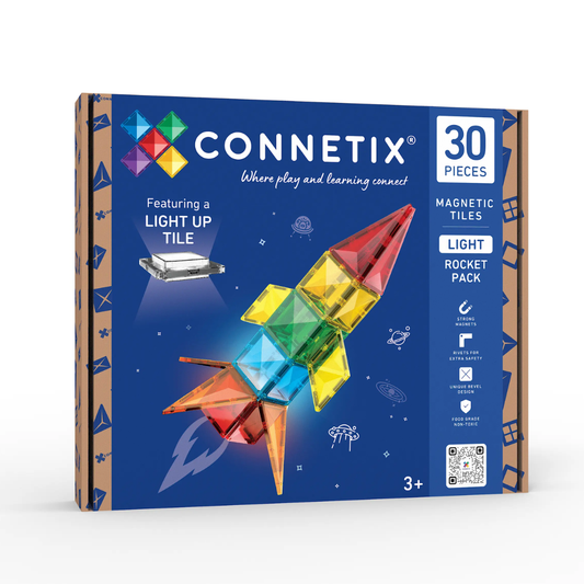 Connetix Tiles 30 Piece Light Rocket Pack