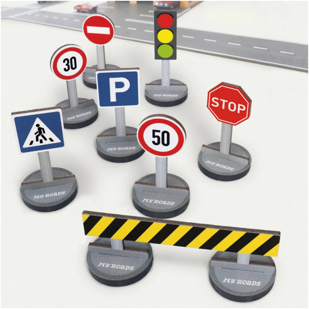 MyRoads - Traffic Signs | Set of 8 Pieces