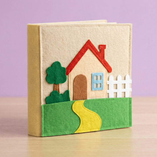 SmartyPals - Sweet Home Felt Busy Book | Screen-Free Educational Activity Book for Kids