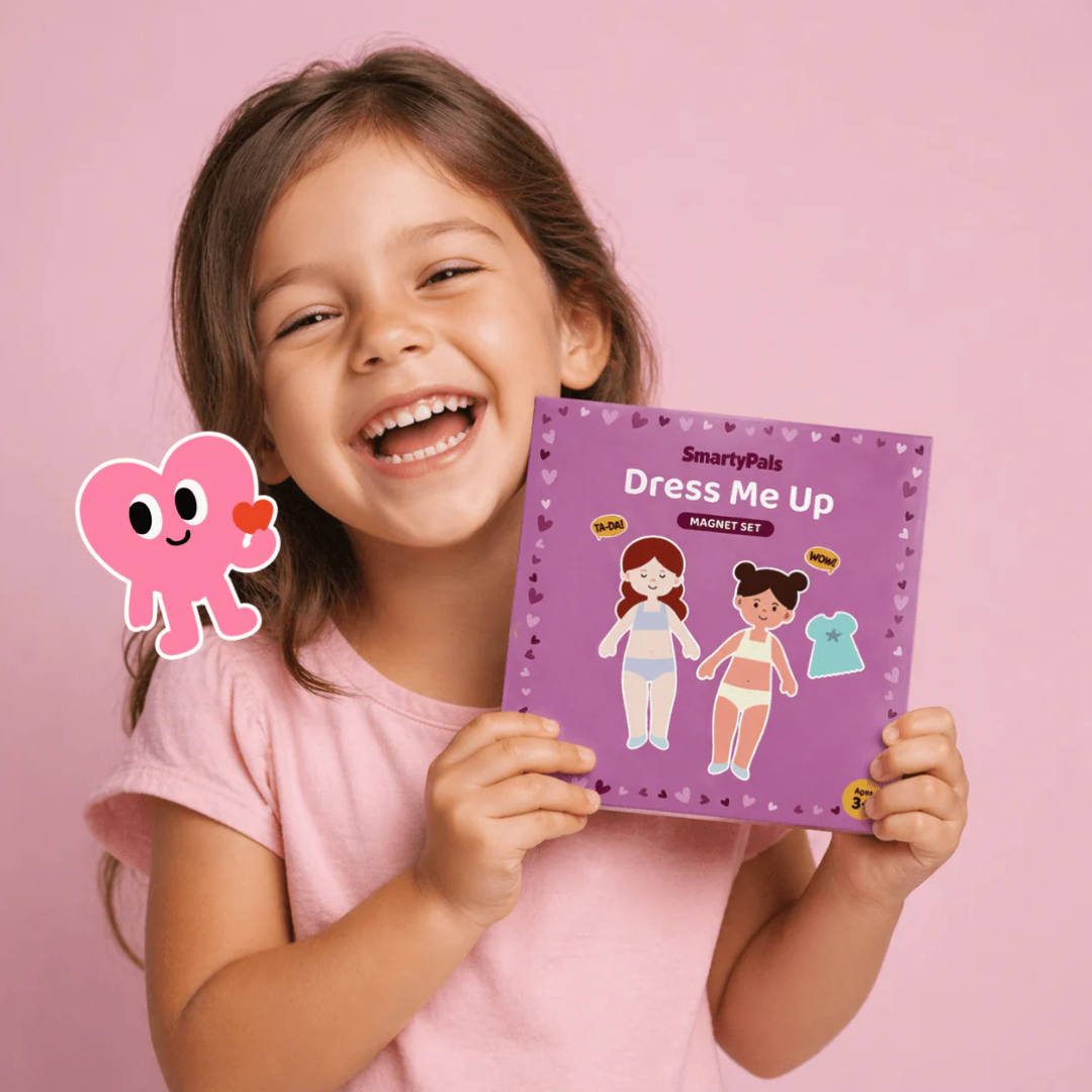 SmartyPals - Dress Me Up Magnet Set | Mix & Match Magnetic Dolls for Kids