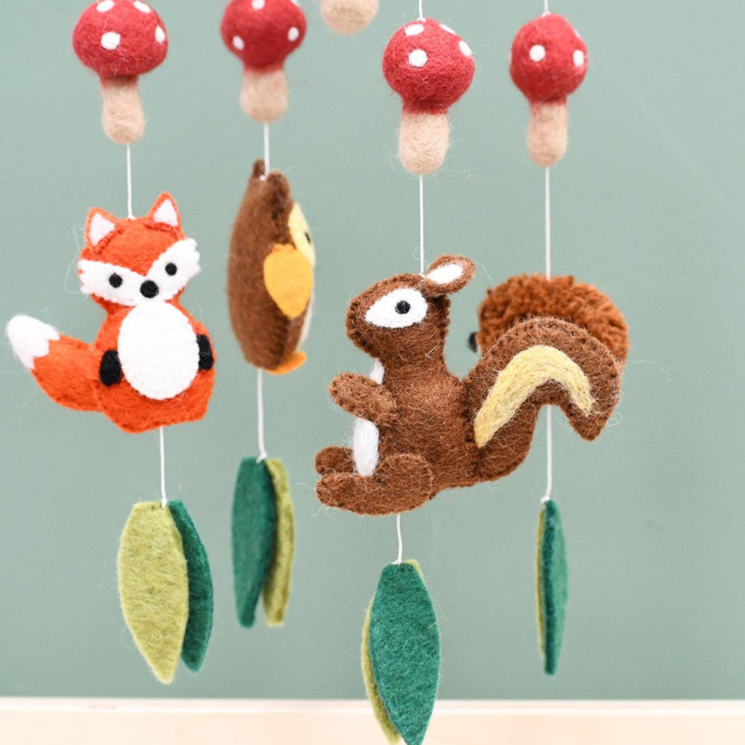 Tara Treasures - Nursery Cot Mobile | Woodland Animals