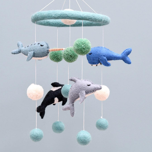 Tara Treasures - Nursery Cot Mobile | Ocean Marine Mammals