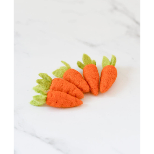 Tara Treasures - 5 Felt Carrots