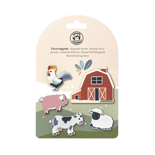 Speedy Monkey - Farm Magnets