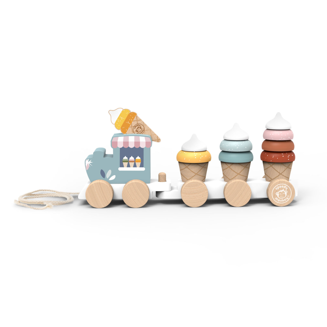 Speedy Monkey - Ice Cream Stacking Train