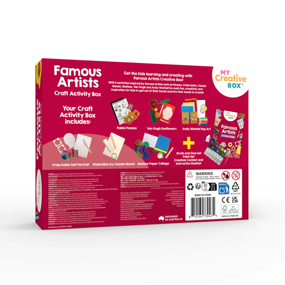 My Creative Box - Craft and Activity Box | Famous Artists