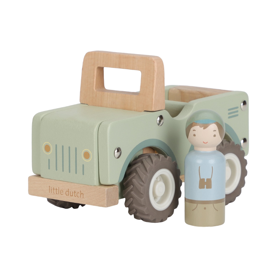 Little Dutch - Safari Friends | Wooden Safari Car
