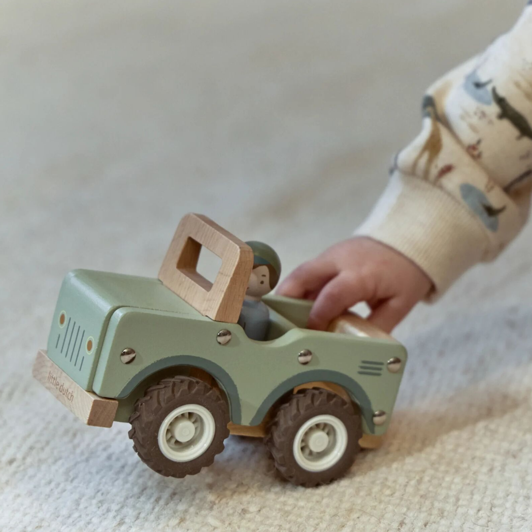 Little Dutch - Safari Friends | Wooden Safari Car
