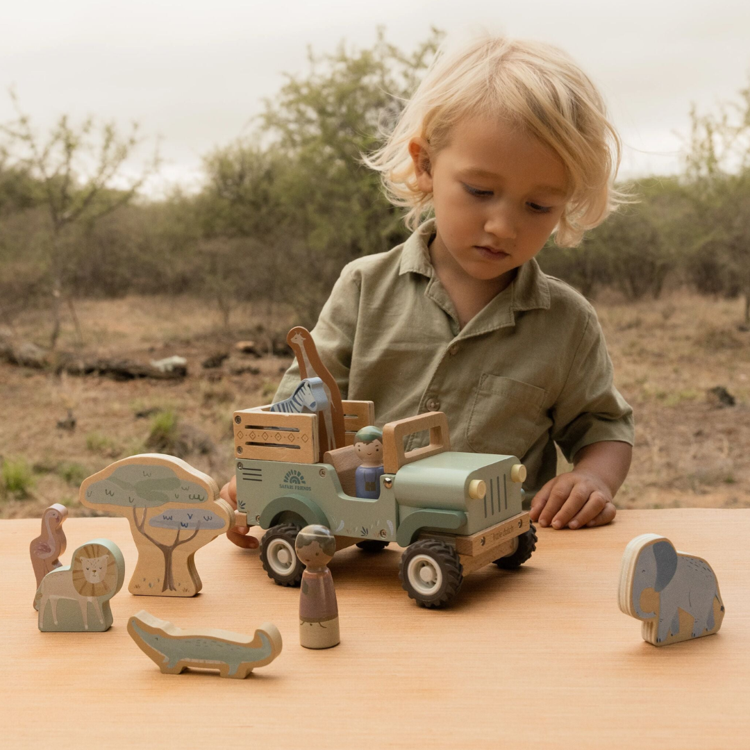 Little Dutch - Safari Friends | Safari Car with Animals