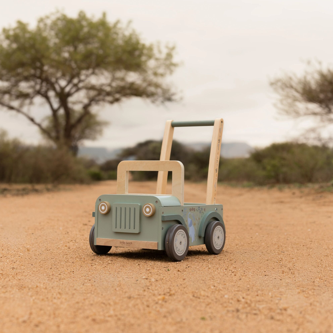 Little Dutch - Safari Friends | Wooden Safari Car
