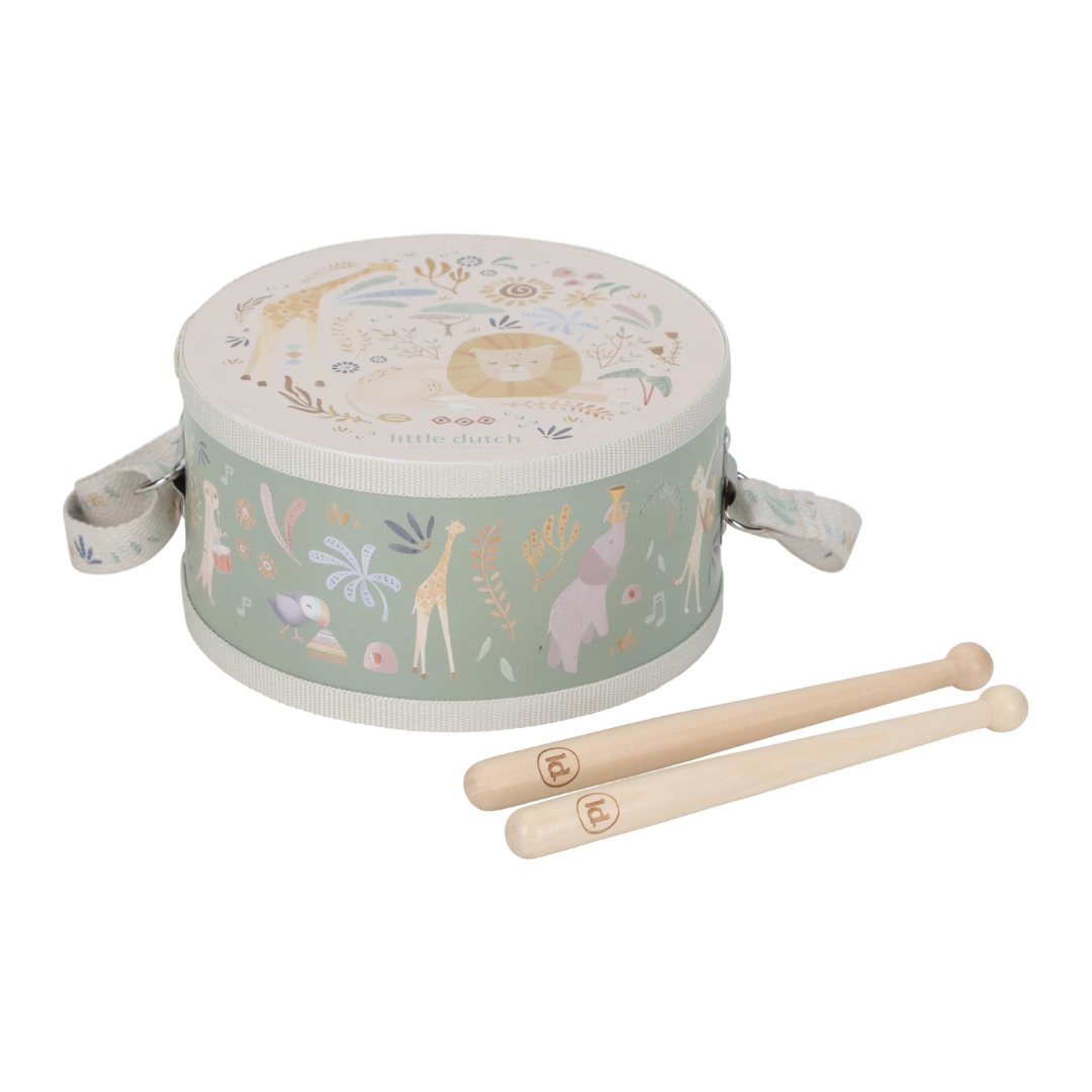 Little Dutch - Safari Friends | Wooden Music Drum