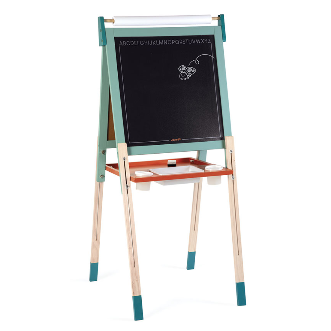 Janod - Height Adjustable Blackboard + Whiteboard