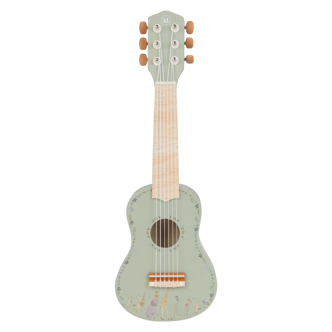 Little Dutch - Safari Friends | Wooden Guitar - Green