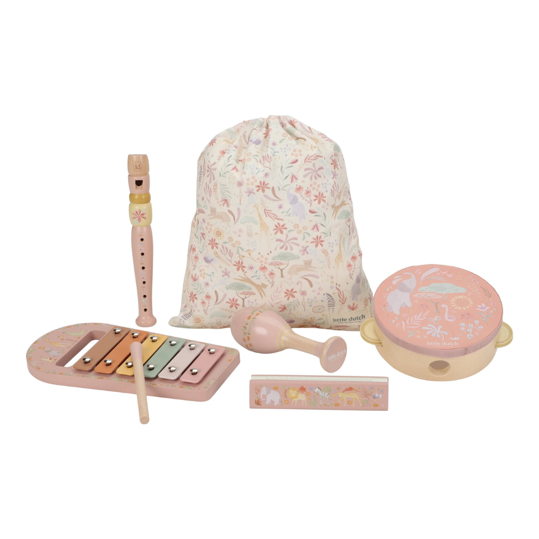 Little Dutch - Safari Friends | Music Set - Pink