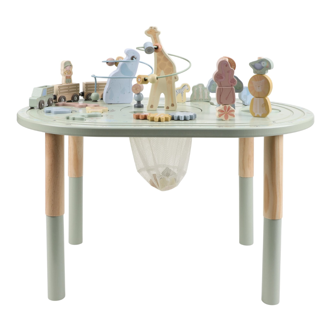 Little Dutch - Safari Friends | Wooden Activity Table XL