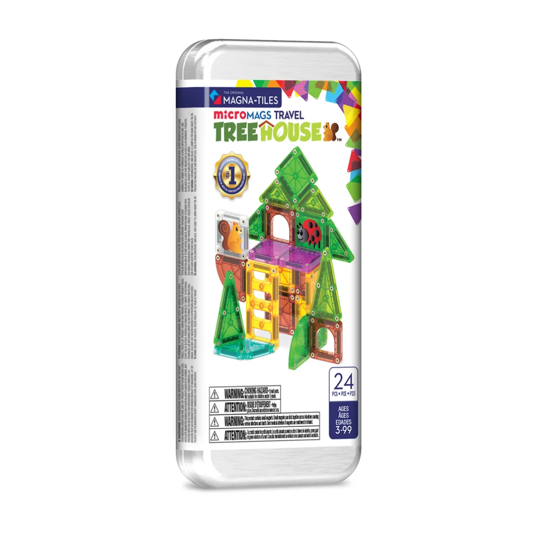 Magna-Tiles - MicroMAGS - Tree House 24 Piece Travel Set