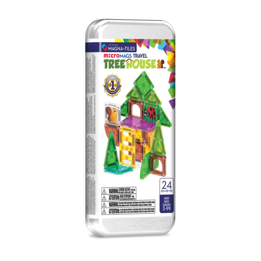 Magna-Tiles - MicroMAGS - Tree House 24 Piece Travel Set