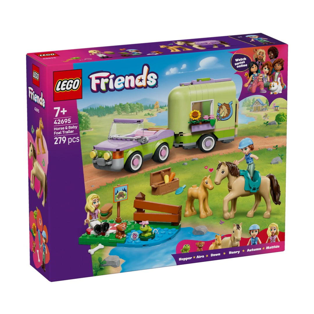LEGO Friends Horse & Baby Foal Trailer 42695
